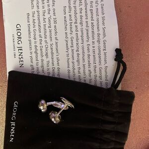 Georg Jensen Polished Silver Cufflinks